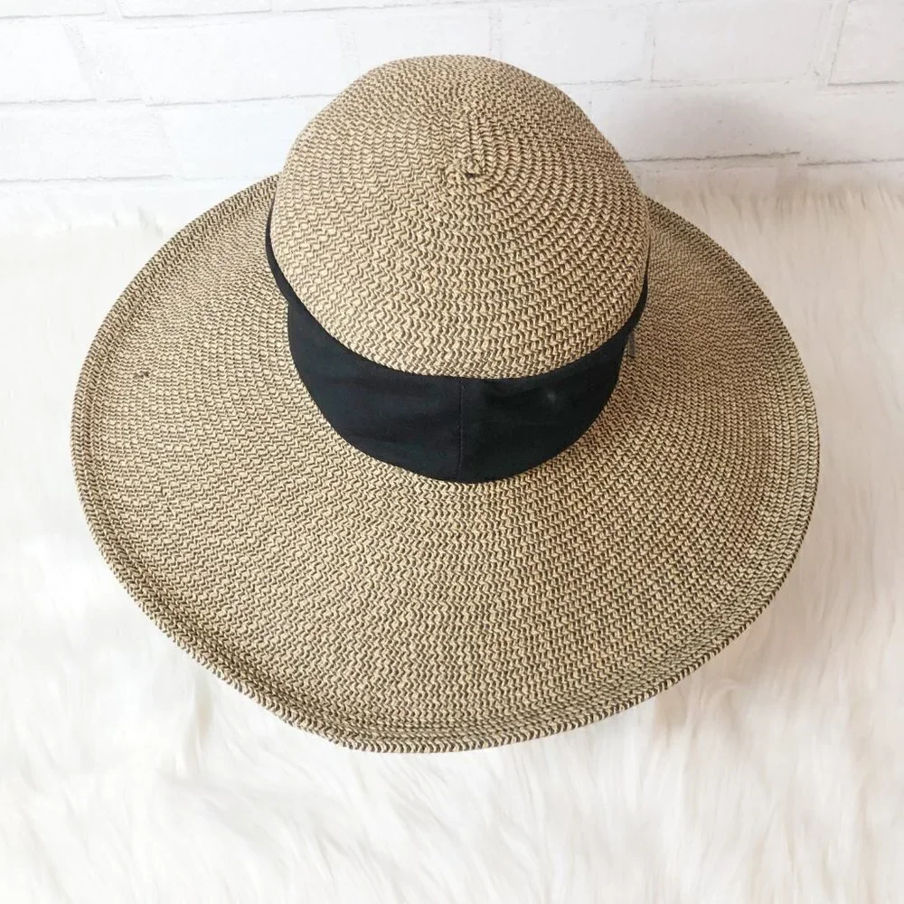 Sun N Sand Paper Braid Collapsible Crown Floppy 4